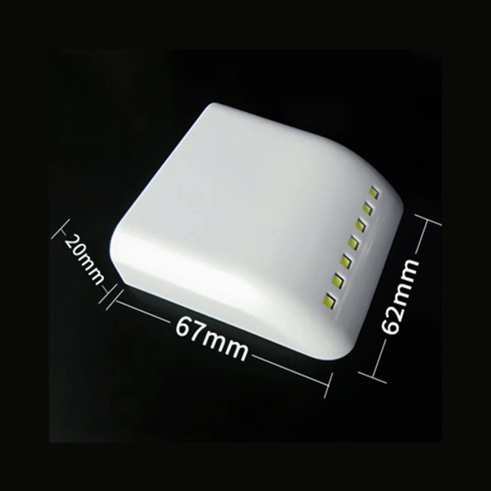 Under Cabinet Light 7 LED Wireless Motion Automatic Sensor Wardrobe Light Cupboard Closet Inner Hinge Lamp No Include Batteries