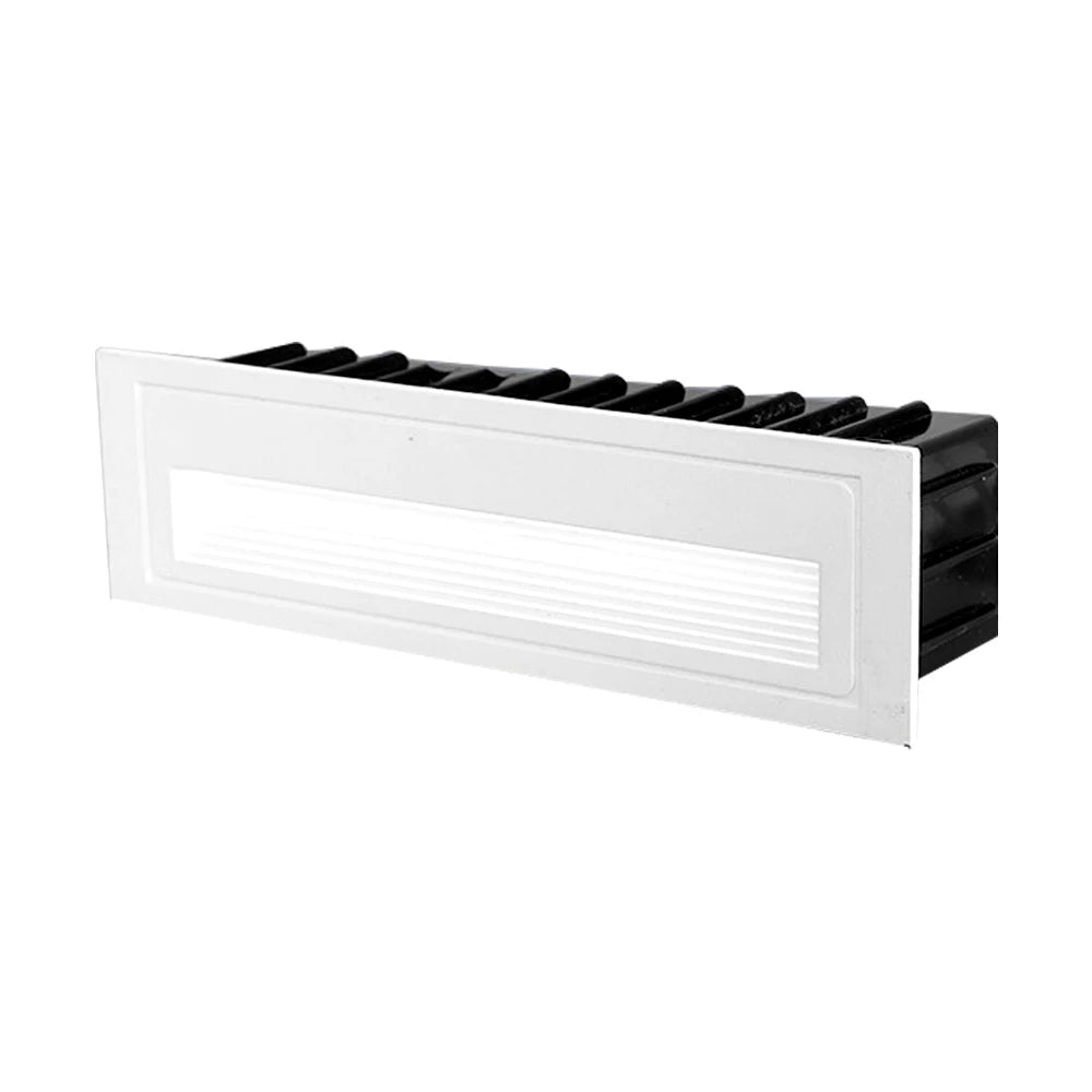 SANDIY Embedded Stair Light White Wall Sconce Lamp Motion Sensor Step Lighting Fixture Round Square Nightlights Indoor&Outdoor