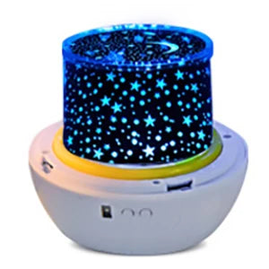 Crown Fantasy Star Sky Projection Night Light 15in1 Bedroom Ceiling Rotating Atmosphere Lamp Home Decoration Kids Birthday Gift