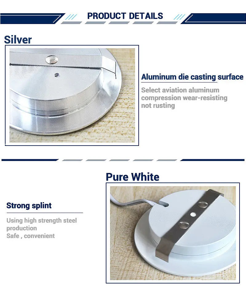 LED Spotlight Ultra-thin 14mm 3W 5W 7W 12V 2inch Recessed Ceiling Lamp D55mm House Hotel Living Room Mini Downlight