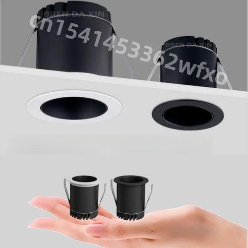 Dimmable Anti-glare Mini LED Downlight Spotlights 3W5W7W10W12W15W Recessed Ultra-thin COB Sky Flower Lamp Cabinet Home Lighting