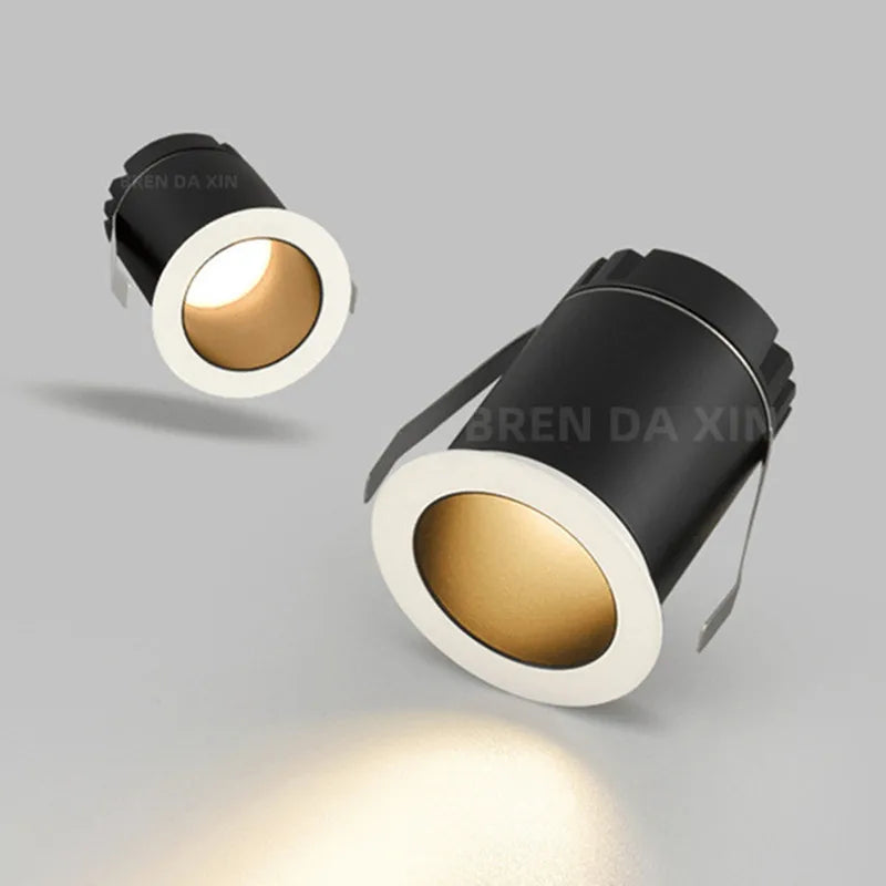 Dimmable Anti-glare Mini LED Downlight Spotlights 3W5W7W10W12W15W Recessed Ultra-thin COB Sky Flower Lamp Cabinet Home Lighting