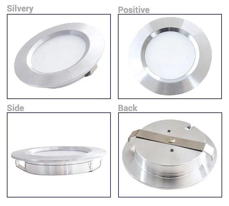 LED Spotlight Ultra-thin 14mm 3W 5W 7W 12V 2inch Recessed Ceiling Lamp D55mm House Hotel Living Room Mini Downlight